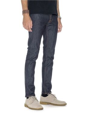 Nudie Grim Tim Dry Open Navy Jeans | W32/L34